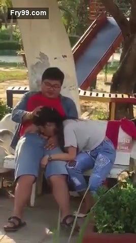 Hot college girl caught sucking cock in park.mp4