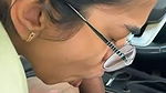 sexy indian horny girl blowjob in car