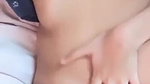 beautiful cute gf showing rubbing pussy playing with boobs