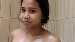 cute girl nude bathing clip