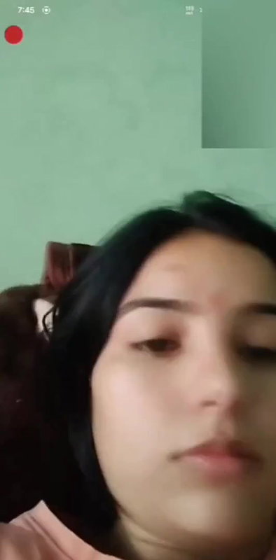 Cute Girl Showing On Video Call