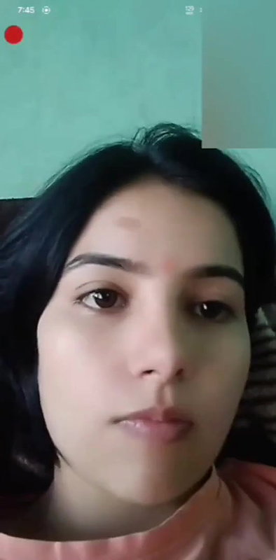 Cute Girl Showing On Video Call