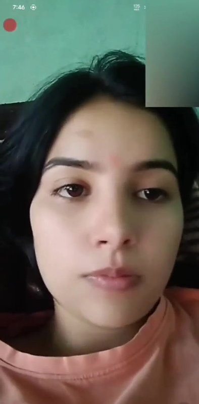 Cute Girl Showing On Video Call