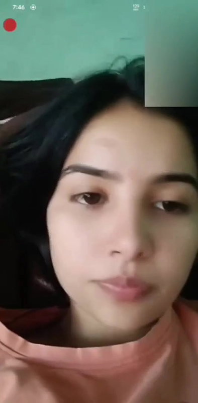 Cute Girl Showing On Video Call