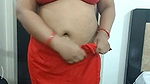 Hot red saree aunty hot in saree