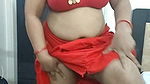 Hot red saree aunty hot in saree