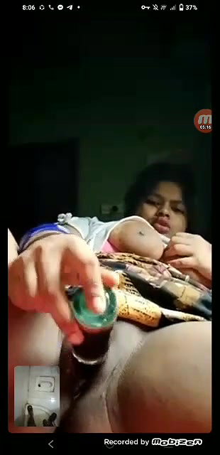 Big Boobs Horny Girl Masturbating With Bottle