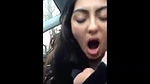 desi girl blowing foreign bf in car