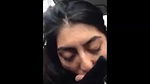 desi girl blowing foreign bf in car