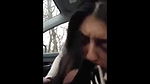 desi girl blowing foreign bf in car