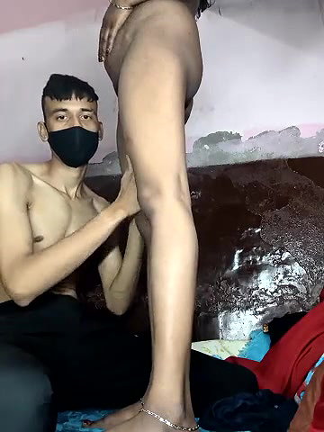 BF removing GF Cloth and Gf giving handjob