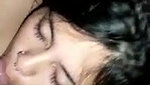 nose piersed gf blowing bf