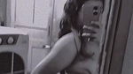 big boobs girl full nude mirror selfie