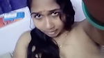 Sexy Desi chubby girl stripteasing nude MMS selfie video