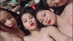 Four Beautiful Horny Girl Showing Boobs And Pussy Together Taking Dirty 4