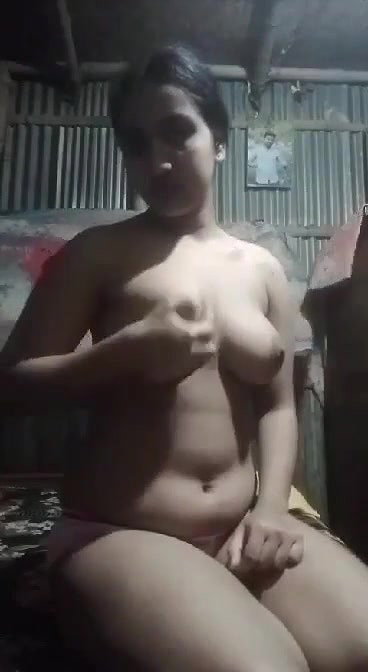 Village Girl Pressing Her Boobs