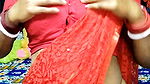 Red saree bhabhi teasing