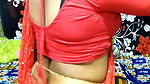 Red saree bhabhi teasing