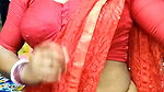 Red saree bhabhi teasing