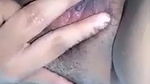 Horny girl fingering pussy displaying her sexy boobs