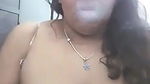 Booby Bhabhi smoking hookah and exposing her topless body
