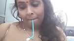 Booby Bhabhi smoking hookah and exposing her topless body