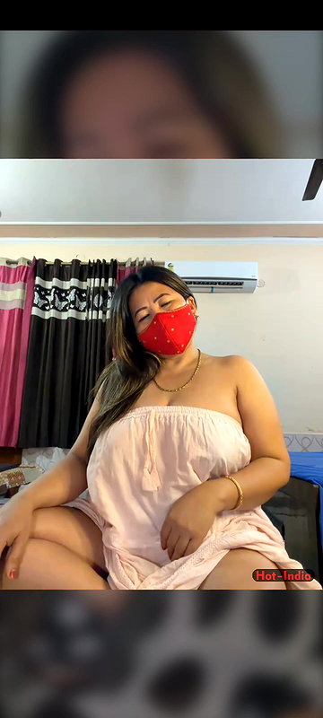 88pink white dress boobs show Nepali Randi bhabhi