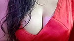 Red saree madam secret video call