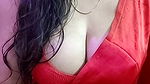 Red saree madam secret video call