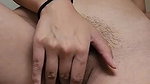 hairy pussy girl rub