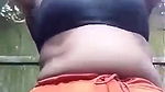 Chubby Bhabhi Bathing Outdoor selfie video