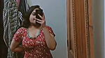chubby girl showing mirror