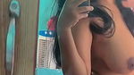 hot girl nude mirror selfie clip