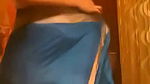 blue saree removing