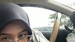 Glasses Shy Hijabi Babe Giving Blowjob Inside Car