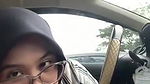 Glasses Shy Hijabi Babe Giving Blowjob Inside Car