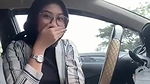 Glasses Shy Hijabi Babe Giving Blowjob Inside Car