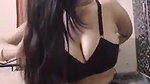 Hot Desi GF goes topless in a live video call
