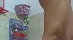 Malay teen bathing nude hidden camera