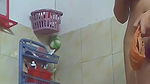 Malay teen bathing nude hidden camera