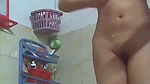 Malay teen bathing nude hidden camera