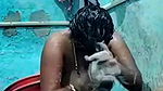 aunty bathing