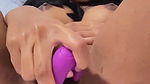 cute girl masturbation with vibrator