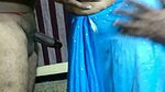 Blue saree aunty romance with two husbands