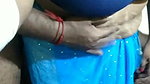Blue saree aunty romance with two husbands