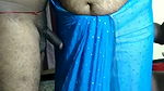 Blue saree aunty romance with two husbands