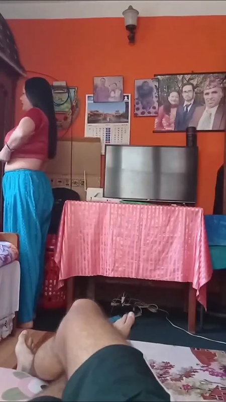 Big Boobs Mom Changing Clothes In Front Of Her Son 1