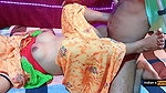 Dirty talking hot desi wife fucking hard and licking her wet pussy inside her saree