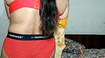 Yellow Punjab aunty remove dress by husband