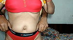 Yellow Punjab aunty remove dress by husband